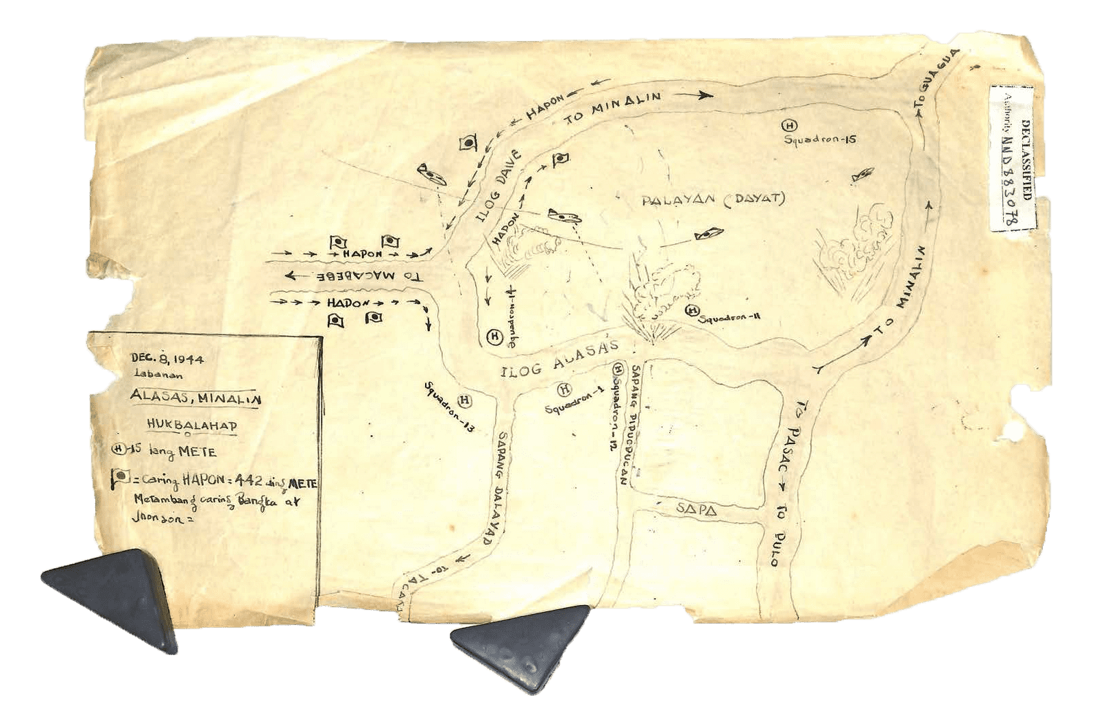 A hand drawn guerrilla map